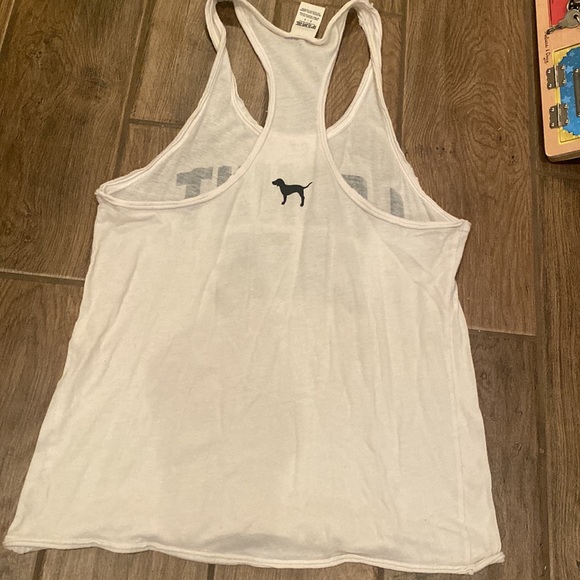 White Victoria’s Secret tank top size small, GUC. Not bright white, worn. - Picture 3 of 3
